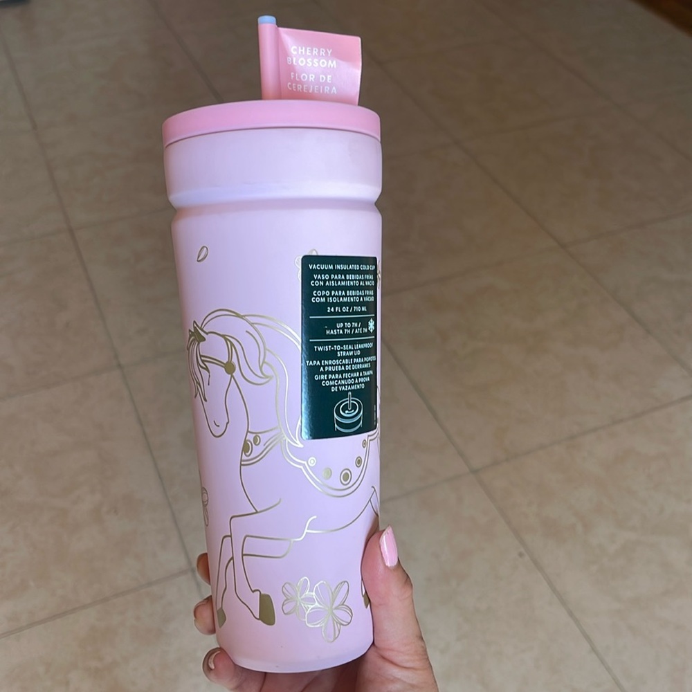 STARBUCKS LATAM 🌸 CHERRY BLOSSOM COLLECTION SS PINK TUMBLER